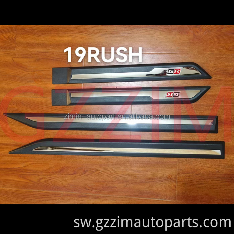 ABS Plastiki Refit mlango wa kulinda trim ukingo wa ukingo wa trim kwa kukimbilia 2019+